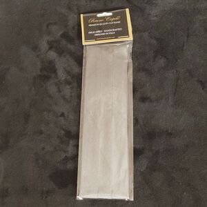 BRUNO CAPELO FASHION 3 PLEAT SATIN HAT BAND. CHARCOAL.